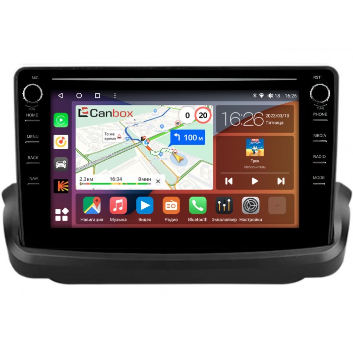 Штатная магнитола Hyundai Genesis Coupe (2009-2012) Canbox H-Line 7892-9-4200 на Android 10 (4G-SIM, 3/32, DSP, IPS) С крутилками