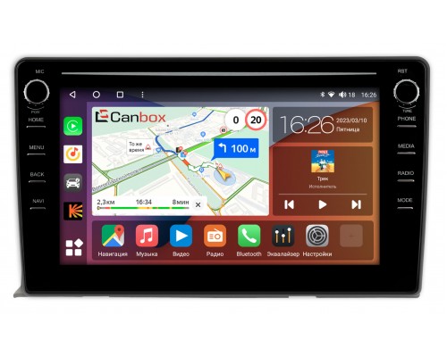 Toyota ISis 2004-2018 Canbox H-Line 7892-9-458 на Android 10 (4G-SIM, 3/32, DSP, IPS) С крутилками