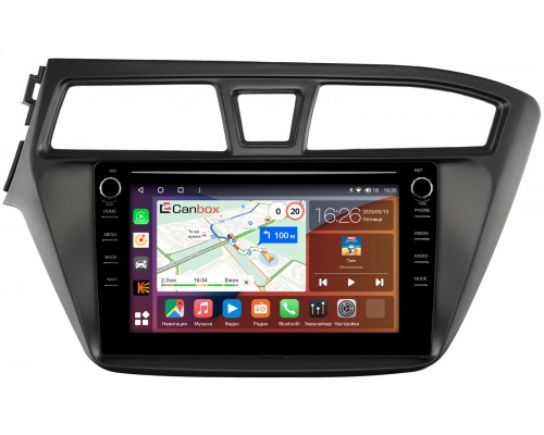 Hyundai i20 II 2014-2018 Canbox H-Line 7892-9-578 на Android 10 (4G-SIM, 3/32, DSP, IPS) С крутилками