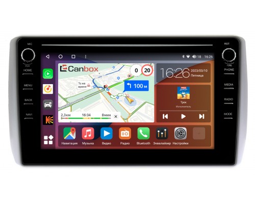 Toyota Ist II (2007-2016) Canbox H-Line 7892-9-666 на Android 10 (4G-SIM, 3/32, DSP, IPS) С крутилками