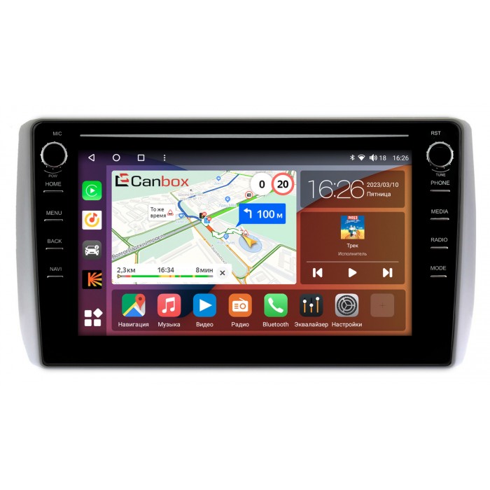 Штатная магнитола Toyota Ist II (2007-2016) Canbox H-Line 7892-9-666 на Android 10 (4G-SIM, 3/32, DSP, IPS) С крутилками