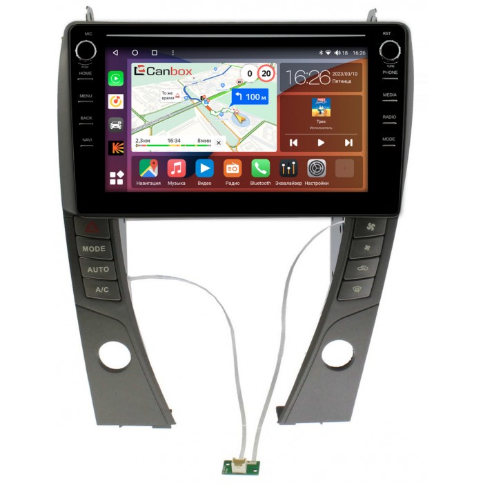 Штатная магнитола Lexus ES 5 (2006-2012) (для авто с монитором) Canbox H-Line 7892-9-6968 на Android 10 (4G-SIM, 3/32, DSP, IPS) С крутилками
