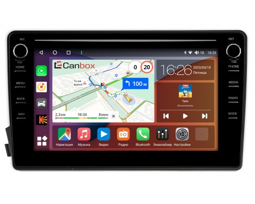 SsangYong Kyron, Korando Sports, Actyon, Actyon Sports I 2006-2018 Canbox H-Line 7892-9-770 на Android 10 (4G-SIM, 3/32, DSP, IPS) С крутилками