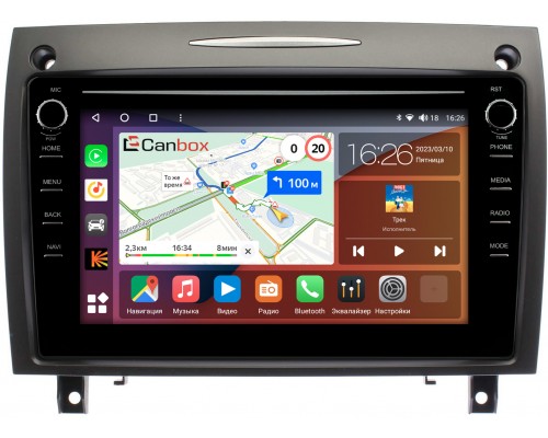 Mercedes SLK-klasse II (R171) 2004-2011 Canbox H-Line 7892-9-BE045N на Android 10 (4G-SIM, 3/32, DSP, IPS) С крутилками