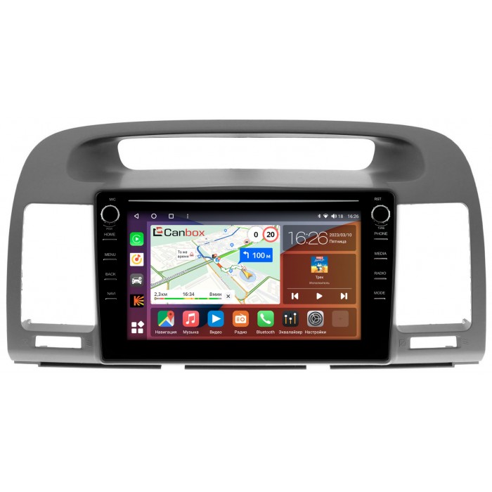 Штатная магнитола Toyota Camry XV30 (2001-2006) Canbox H-Line 7892-9105 на Android 10 (4G-SIM, 3/32, DSP, IPS) С крутилками