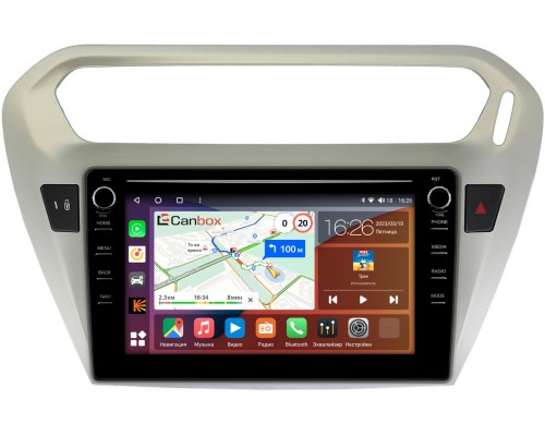 Peugeot 301 (2012-2022) Canbox H-Line 7892-9118 Android 10 (4G-SIM, 3/32, DSP, IPS) С крутилками