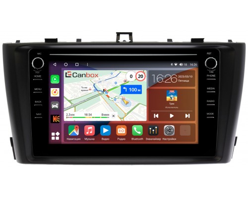 Toyota Avensis 3 (2008-2015) Canbox H-Line 7892-9170 на Android 10 (4G-SIM, 3/32, DSP, IPS) С крутилками