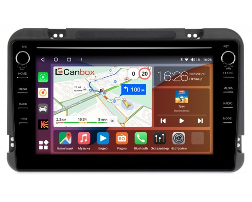 Canbox H-Line 7892-9190 на Android 10 (4G-SIM, 3/32, DSP, IPS) С крутилками