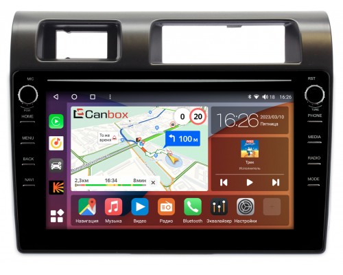 Toyota Land Cruiser 70 2007-2021 Canbox H-Line 7892-9286 на Android 10 (4G-SIM, 3/32, DSP, IPS) С крутилками