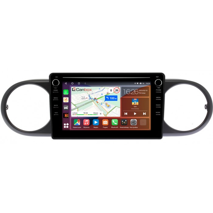 Штатная магнитола Toyota Corolla Rumion (2007-2016) Canbox H-Line 7892-9318 на Android 10 (4G-SIM, 3/32, DSP, IPS) С крутилками