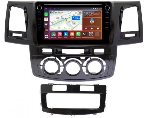 Toyota Hilux VII, Fortuner I 2005-2015 Canbox H-Line 7892-9414 на Android 10 (4G-SIM, 3/32, DSP, IPS) С крутилками