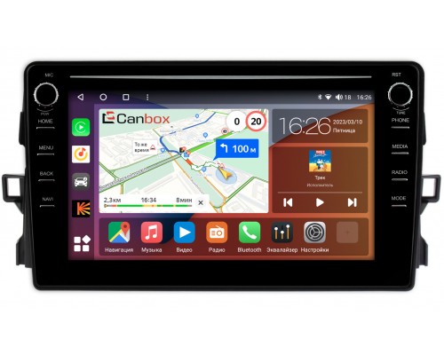 Toyota Auris (2006-2012) Canbox H-Line 7892-9427 на Android 10 (4G-SIM, 3/32, DSP, IPS) С крутилками