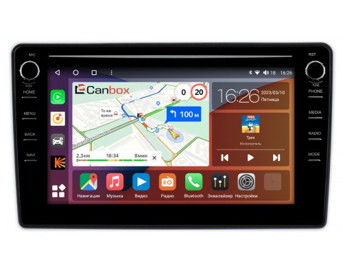 Toyota Echo, Vitz, Yaris (1999-2005) (крепление сверху) Canbox H-Line 7893-9-1225 на Android 10 (4G-SIM, 4/64, DSP, IPS) С крутилками