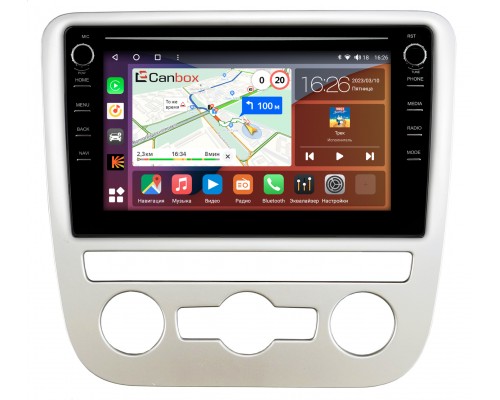 Volkswagen Scirocco 2009-2015 (для авто с автоматическим климатом) Canbox H-Line 7893-9-1244 на Android 10 (4G-SIM, 4/64, DSP, IPS) С крутилками