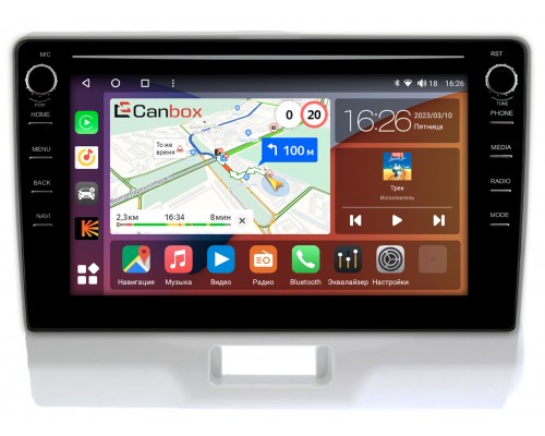 Suzuki Hustler (2014-2019) Canbox H-Line 7893-9-1379 на Android 10 (4G-SIM, 4/64, DSP, IPS) С крутилками