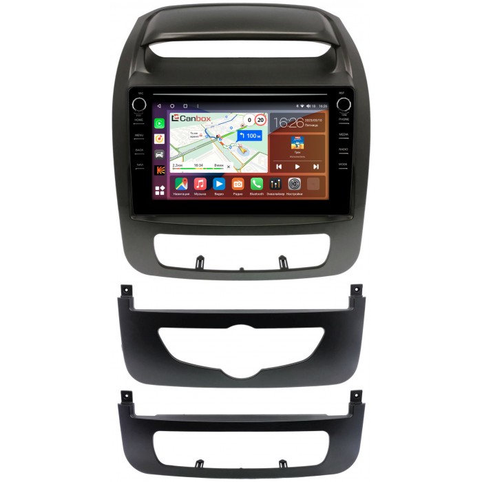 Штатная магнитола Kia Sorento II 2012-2020 Canbox H-Line 7893-9-1404 на Android 10 (4G-SIM, 4/64, DSP, IPS) С крутилками