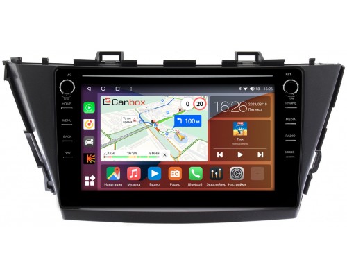 Toyota Prius Alpha 2011-2014 (правый руль) Canbox H-Line 7893-9-TO296N на Android 10 (4G-SIM, 4/64, DSP, IPS) С крутилками