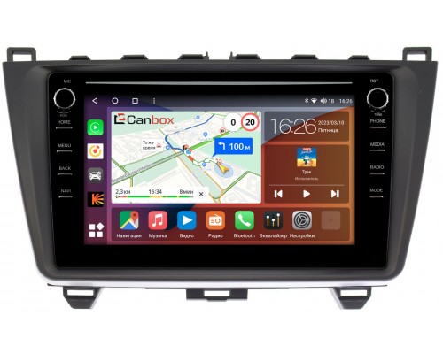 Mazda 6 (GH) (2007-2013) Canbox H-Line 7893-9033 на Android 10 (4G-SIM, 4/64, DSP, IPS) С крутилками