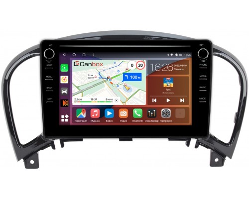 Nissan Juke I 2010-2019 Canbox H-Line 7893-9154 на Android 10 (4G-SIM, 4/64, DSP, IPS) С крутилками