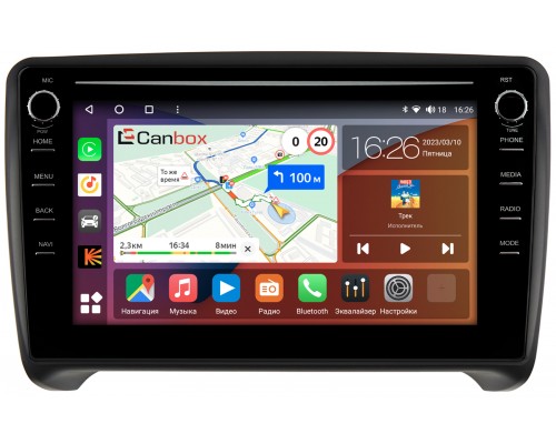 Audi TT II (8J) 2006-2014, TTS II (8J) 2008-2014 Canbox H-Line 7893-9202 на Android 10 (4G-SIM, 4/64, DSP, IPS) С крутилками