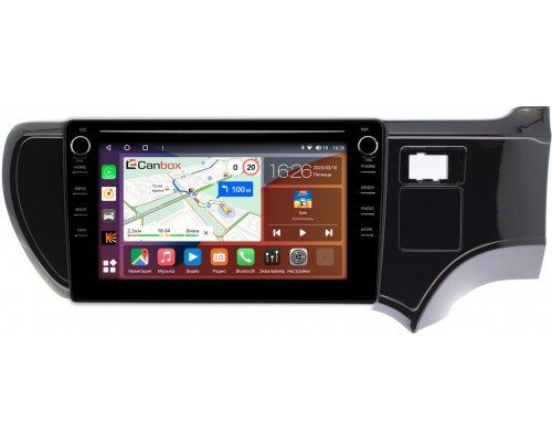 Toyota Aqua (2011-2021) Canbox H-Line 7893-9205 на Android 10 (4G-SIM, 4/64, DSP, IPS) С крутилками