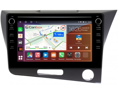 Honda CR-Z (2010-2016) Canbox H-Line 7893-9305 на Android 10 (4G-SIM, 4/64, DSP, IPS) С крутилками