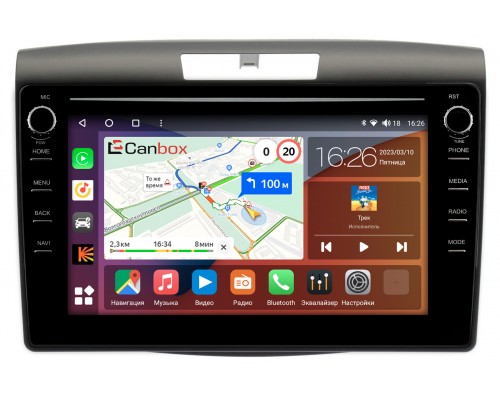 Honda CR-V 4 (2011-2018) Canbox H-Line 7893-9419 на Android 10 (4G-SIM, 4/64, DSP, IPS) С крутилками