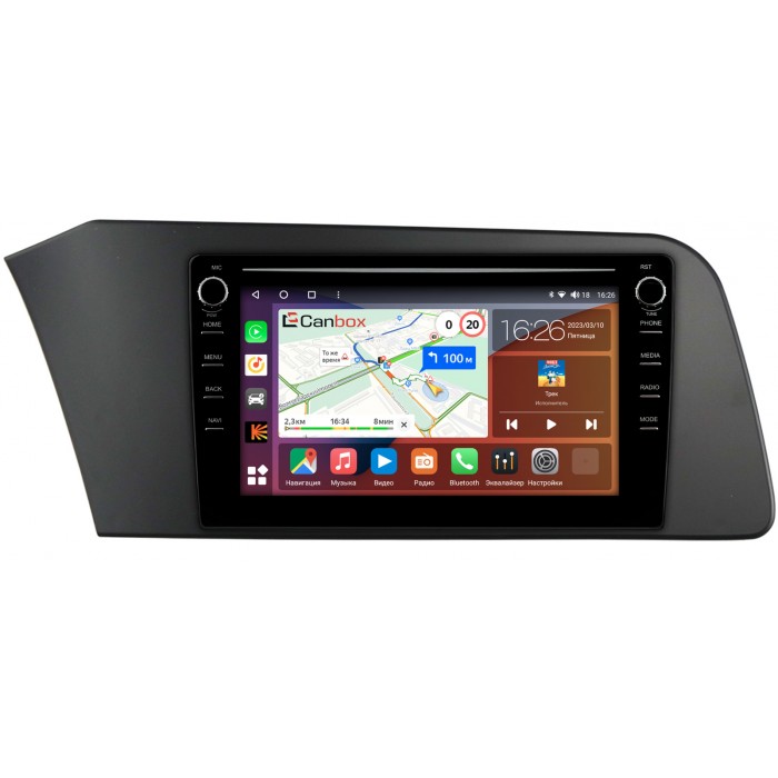 Штатная магнитола Hyundai Elantra 7 (CN7) (2020-2022) Canbox H-Line 7894-9-1063 на Android 10 (4G-SIM, 6/128, DSP, IPS) С крутилками