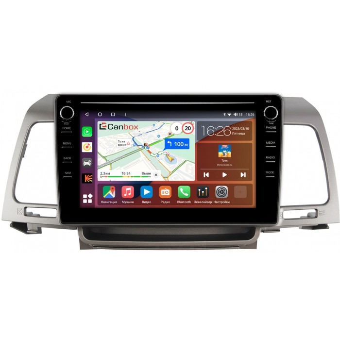 Штатная магнитола Kia Opirus (2006-2011) Canbox H-Line 7894-9-1203 на Android 10 (4G-SIM, 6/128, DSP, IPS) С крутилками