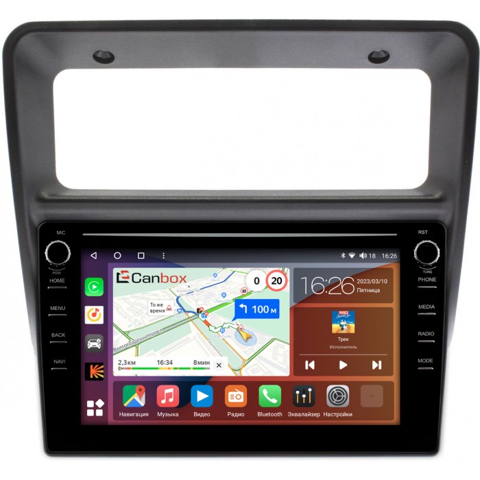 Штатная магнитола Mitsubishi Pajero II 1991-1999 Canbox H-Line 7894-9-1324 на Android 10 (4G-SIM, 6/128, DSP, IPS) С крутилками