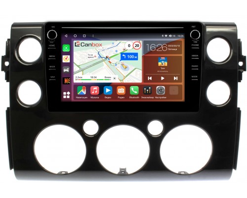 Toyota FJ Cruiser (2006-2022) Canbox H-Line 7894-9-188 на Android 10 (4G-SIM, 6/128, DSP, IPS) С крутилками