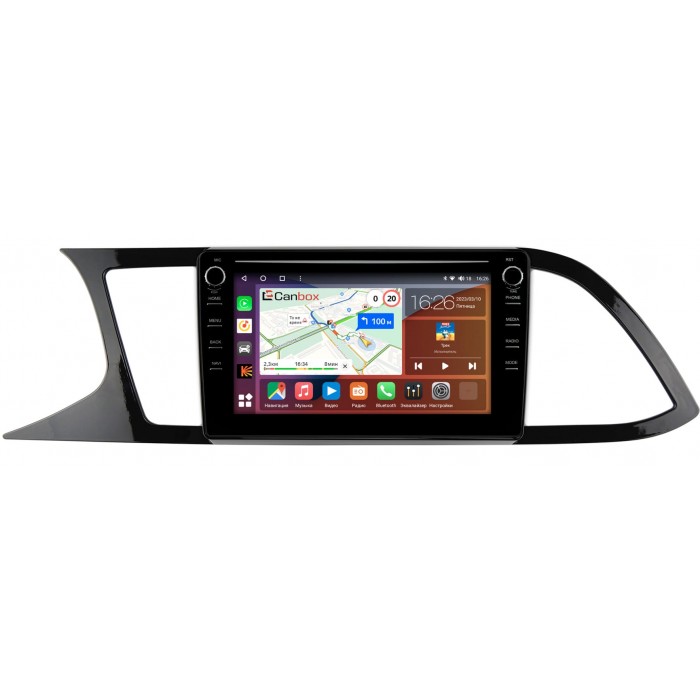 Штатная магнитола Seat Leon III 2012-2016 Canbox H-Line 7894-9-224 на Android 10 (4G-SIM, 6/128, DSP, IPS) С крутилками