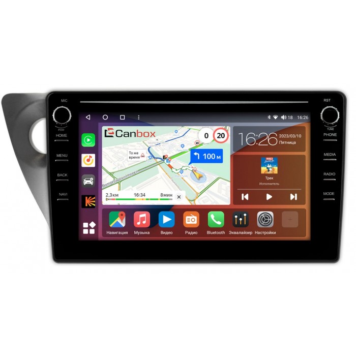Штатная магнитола Honda Integra IV (2001-2006) Canbox H-Line 7894-9-HO203N на Android 10 (4G-SIM, 6/128, DSP, IPS) С крутилками