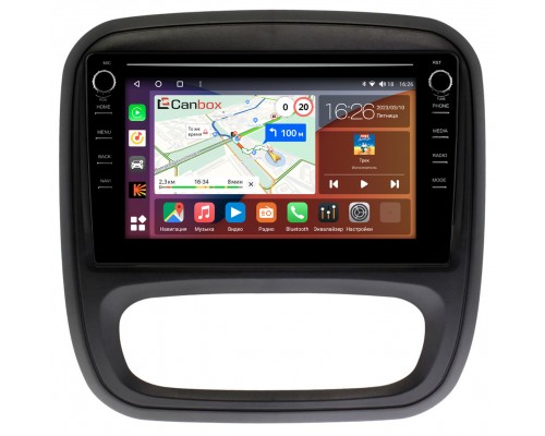 Renault Trafic III (2014-2021) Canbox H-Line 7894-9-RE053N на Android 10 (4G-SIM, 6/128, DSP, IPS) С крутилками