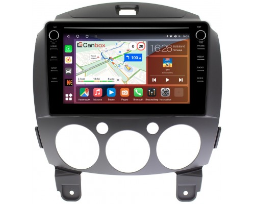 Mazda 2 (DE), Demio 3 (DE) (2007-2014) Canbox H-Line 7894-9031 на Android 10 (4G-SIM, 6/128, DSP, IPS) С крутилками