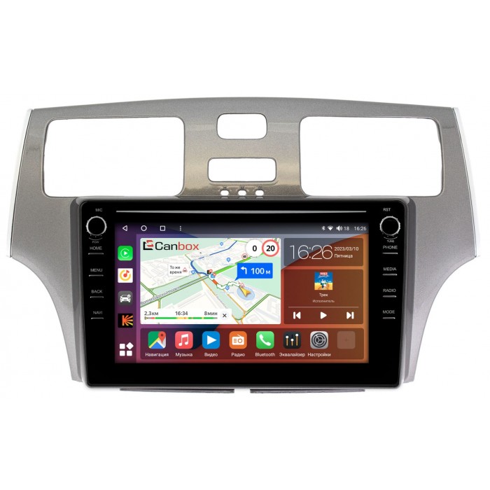 Штатная магнитола Lexus ES 4 (2001-2006) Canbox H-Line 7894-9134 Android 10 (4G-SIM, 6/128, DSP, IPS) С крутилками