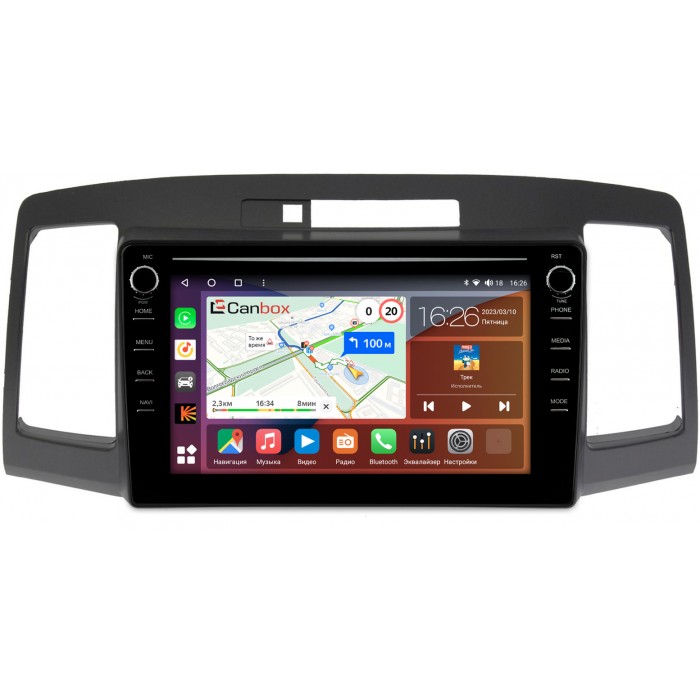 Штатная магнитола Toyota Allion, Premio (T24) (2001-2007) Canbox H-Line 7894-9172 на Android 10 (4G-SIM, 6/128, DSP, IPS) С крутилками