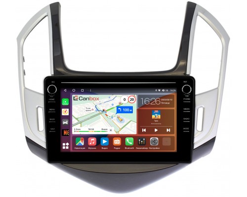 Chevrolet Cruze (2012-2016) (черно-серый глянец) Canbox H-Line 7894-9265 на Android 10 (4G-SIM, 6/128, DSP, IPS) С крутилками