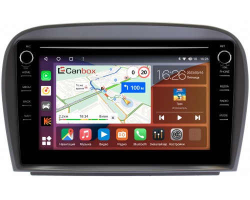 Mercedes SL-klasse V (R230) 2001-2011 Canbox H-Line 7894-9403 на Android 10 (4G-SIM, 6/128, DSP, IPS) С крутилками