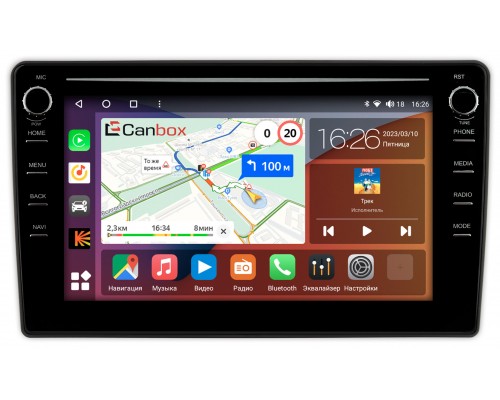 Toyota Mark II (X100), Chaser (X100), Cresta (X100) 1996-2001 Canbox H-Line 7894-9455 на Android 10 (4G-SIM, 6/128, DSP, IPS) С крутилками