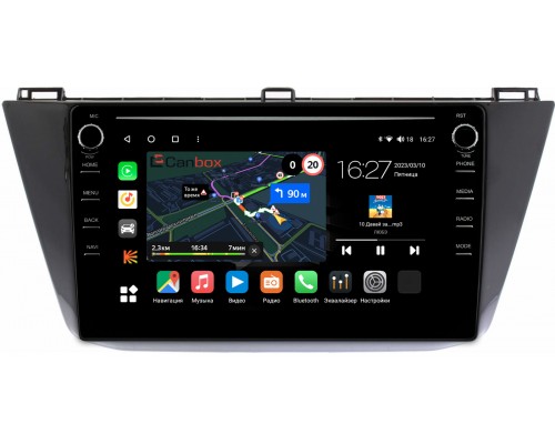 Volkswagen Tiguan 2016-2022 Canbox M-Line 7895-10-1122 на Android 10 (4G-SIM, 2/32, DSP, QLed) С крутилками