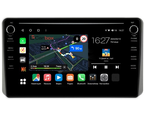 Kia Sportage V 2021-2022 Canbox M-Line 7895-10-1453 на Android 10 (4G-SIM, 2/32, DSP, QLed) С крутилками