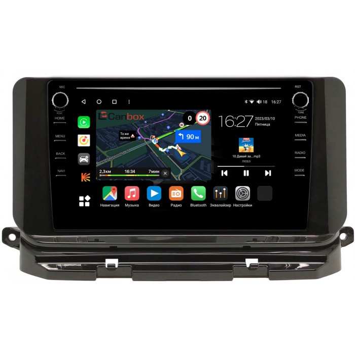 Штатная магнитола Skoda Octavia IV (A8) 2019-2022 Canbox M-Line 7895-10-1591 на Android 10 (4G-SIM, 2/32, DSP, QLed) С крутилками