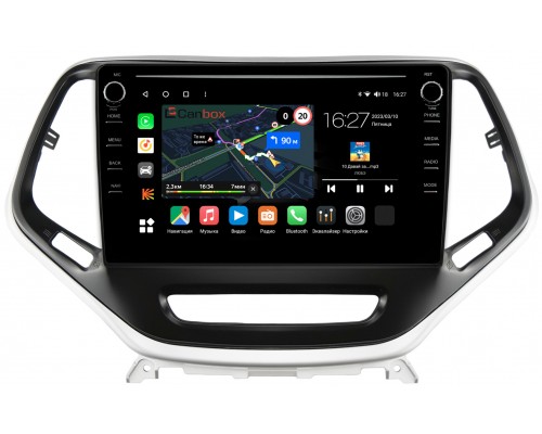 Jeep Cherokee 5 (KL) (2013-2022) Canbox M-Line 7895-10-811 на Android 10 (4G-SIM, 2/32, DSP, QLed) С крутилками