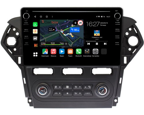 Ford Mondeo IV 2010-2015 (черная) Canbox M-Line 7895-1018 для авто с Blaupunkt на Android 10 (4G-SIM, 2/32, DSP, QLed) С крутилками