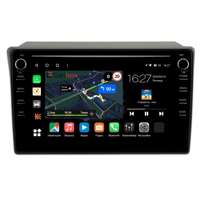 Штатная магнитола Toyota Hilux Surf VI 1995-2002 Canbox M-Line 7895-1084 на Android 10 (4G-SIM, 2/32, DSP, QLed) С крутилками