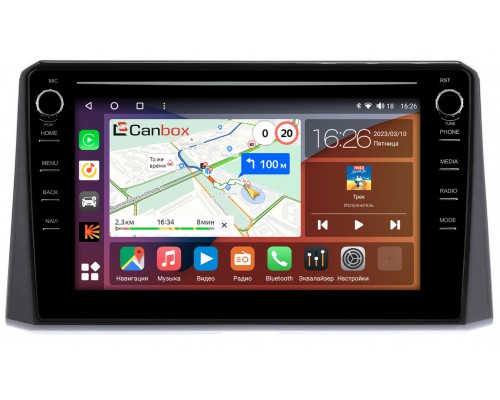 Toyota Corolla 12 (2018-2022) Canbox H-Line 7896-10-1178 на Android 10 (4G-SIM, 3/32, DSP, QLed) С крутилками