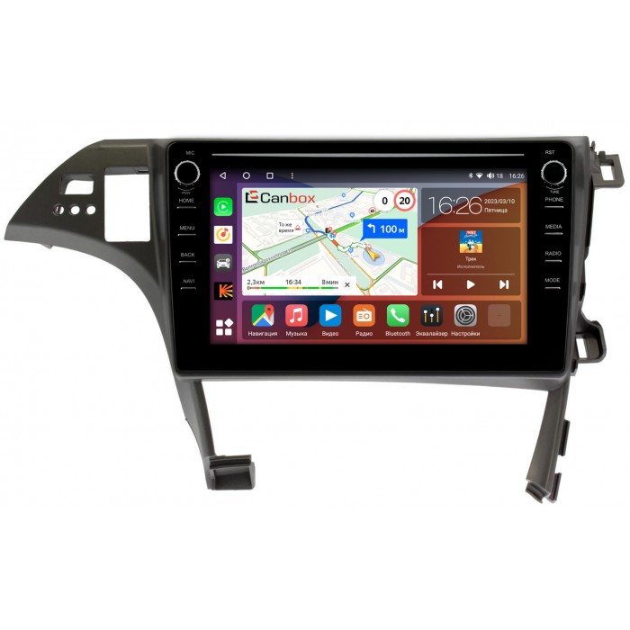 Штатная магнитола Toyota Prius III (XW30) 2009-2015 (левый руль) Canbox H-Line 7896-10-1231 на Android 10 (4G-SIM, 3/32, DSP, QLed) С крутилками