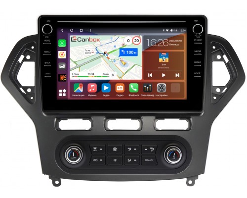 Ford Mondeo IV 2007-2010 Canbox H-Line 7896-10-1380 на Android 10 (4G-SIM, 3/32, DSP, QLed) С крутилками