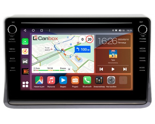Toyota Esquire, Noah 3 (R80), Voxy 3 (R80) (2014-2022) Canbox H-Line 7896-10-197 на Android 10 (4G-SIM, 3/32, DSP, QLed) С крутилками